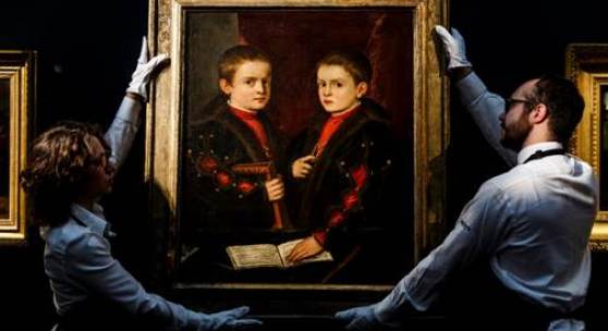 Titian and his studio, Portrait of two boys, said to be members of the Pesaro Family, which realised an above-high-estimate of £2.1m (Lot 11, est. £1-1.5m)
