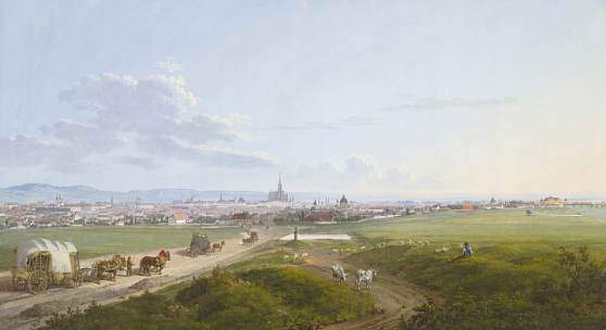 Jakob Alt | Blick auf Wien von der Spinnerin am Kreuz, 1817 | Albertina, Wien