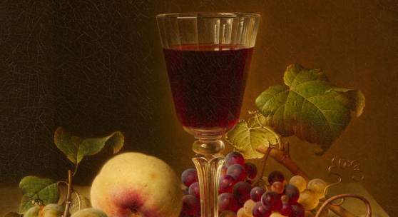 Johann Wilhelm Preyer (1803 – 1889) Stillleben mit Mandeln, Austern, Trauben und einer Sektflöte | Öl auf Leinwand | 37 x 34 cm Ergebnis: € 125.000