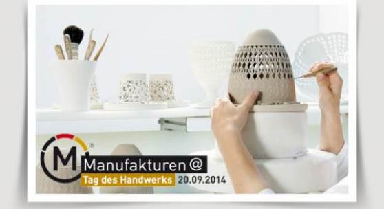Plakat Manufakturen Tag des Handwerks September 2014