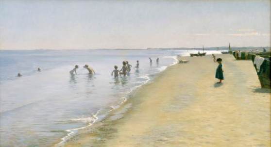 Peder Severin Krøyer (1851-1909) Sommertag am Südstrand von Skagen, 1884 Öl auf Leinwand, 154,5 x 212,5 cm © Sammlung Hirschsprung, Kopenhagen 