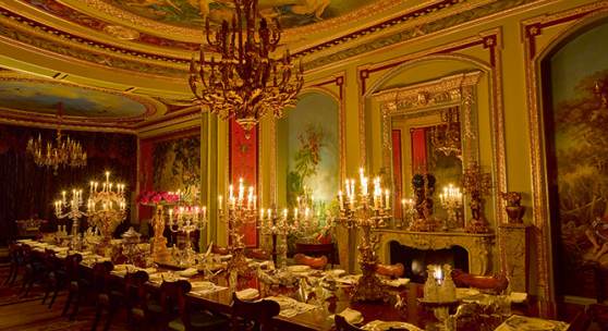 The dining room at Belgrave Square