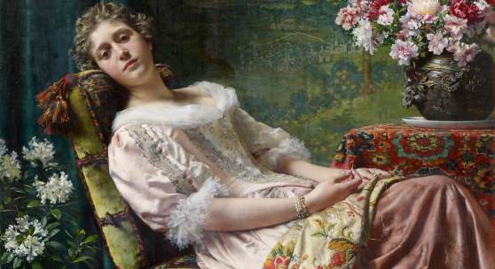 Ladislaus von Czachorski (1850-1911)  „Träumendes Mädchen“ | 1896 Öl/Leinw. | 35 x 56 cm Ergebnis: 212.800 Euro