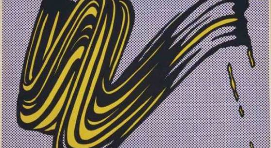 Roy Lichtenstein - Brushstroke. Lithographie, signiert.