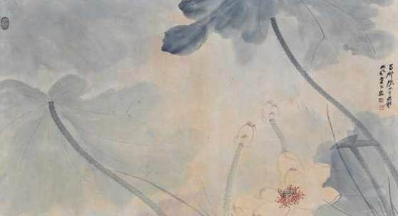 CHANG DAI CH'IEN (Zhang Daqian, 1899 Nei-chiang - 1983 Taipeh (Taiwan)) "Lotusblüten"  Mindestpreis:	4.500 EUR