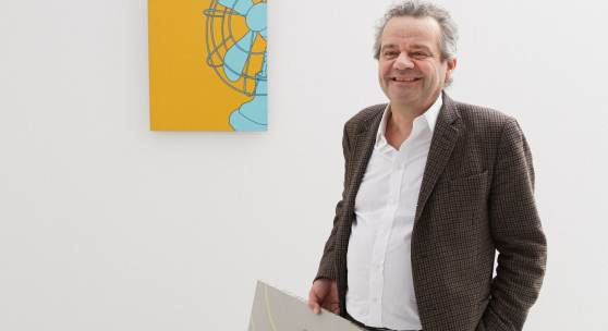 Mark Hix with work from Michael Craig-Martin and Gary Hume - credit Chris Floyd