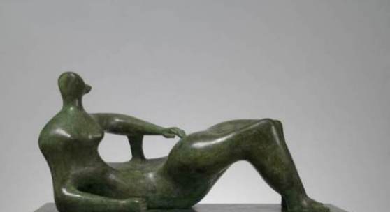 Henry Moore (1898-1986), Working Model for Reclining Figure: Prop, 1976, Bronze, ed. of 9, 80.3 x 39.4 x 39.7 cms. From 0sborne Samuel 