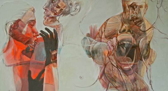 Henri Deparade Orestie (ELektra und Orest), 2019, Öl auf Leinfarbe, 100 x 140 cm 
