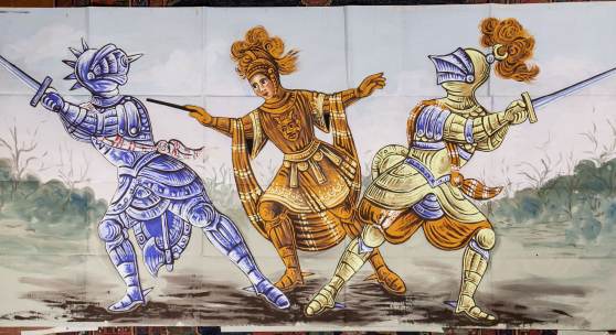 Tafel zu «Orlando», erste Hälfte 20. Jh. Leimfarbe auf Papier, 149 x 292 cm Sammlung Würth, Künzelsau