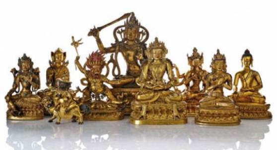 Chinese and Tibetan bronzes from an old German private collection Around 180 Bronzes and Thangka will be offered in this sale