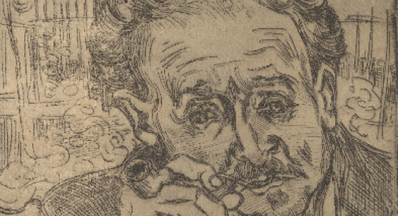 Portrait of Doctor Gachet  Vincent van Gogh (1853 - 1890), Auvers-sur-Oise, June 1890  etching on paper, 14.5 cm x 14.8 cm  Credits (obliged to state): Van Gogh Museum, Amsterdam (Vincent van Gogh Foundation) 
