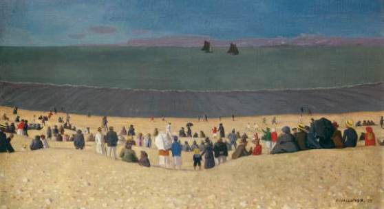 Félix Vallotton La plage à Honfleur, 1919 Öl auf Leinwand, 54 x 81 cm Privatsammlung