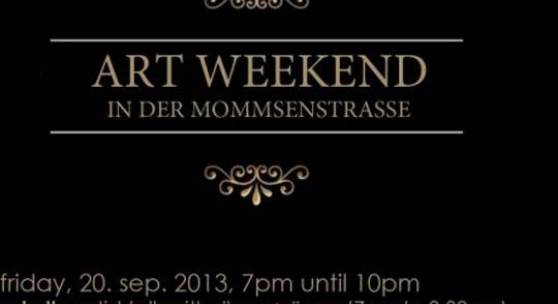 ART WEEKEND MOMMSENSTRASSE Flyer (c) Woeske Gallery