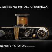  0-SERIES NO.105 'OSCAR BARNACK' inkl. Premium Hammerpreis: € 14.400.000