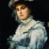 Hans Makart, Amalie Makart, geb. Rothmayr, erste Frau des Künstlers, um 1871, Öl/Mahagoniholz, 76 x 58,2 cm, Residenzgalerie Salzburg Inv. Nr. 1, Aufnahme U. Ghezz