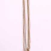 Halskette mit Aquamarinanhänger, 585/000 GG Ausruf: 250,00 €