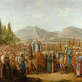  10 GEORG EMANUEL OPIZ THE ARRIVAL OF THE MAHMAL AT AN OASIS EN ROUTE TO MECCA LOT SOLD. 944,750GBP