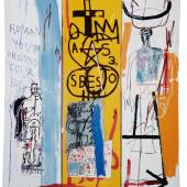 Jean - Michel Basquiat Four Big , 19 82 Privatsammlung © Foto: Galerie Bruno Bischofberger, Schwei z © The Estate of Jean - Michel Basquiat © VBK, Wien , 2013