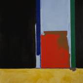 Robert Motherwell The Garden Window, 1969/1990 Acryl und Kohle auf Leinwand 153,4 × 101,9 cm Modern Art Museum of Fort Worth. Museumsankauf, Friends of Art Endowment Fund © Copyright 2023 Dedalus Foundation, Inc./Licensed by Artists Rights Society (ARS), NY