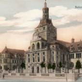 Postkarte mit der Ansicht des Bayerischen Nationalmuseums Frühes 20. Jahrhundert Fotografie Privatbesitz
