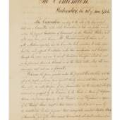 Copy of Virginia’s Official Ratification of the United States Constitution to Star in Sotheby’s Fine Books and Manuscripts Including Americana Auction  Estimated to Achieve $3/5 Million