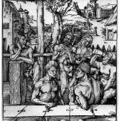 Albrecht Dürer: Das Männerbad, 1496/97. Holzschnitt, 39 x 28,2 cm. © bpk / Staatliche Museen zu Be Volker-H. Schneider