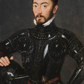 Attributed to Gillis Claeissens, Portrait of a Man in Armour , circa 1560