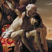 HENDRICK TER BRUGGHEN (1588 - 1629), DER HEILIGE SEBASTIAN, VON IRENE GEPFLEGT, 1625  Öl auf Leinwand, 150,2 x 120 cm  St. Sebastian Tended by Irene, 1625 Oil on Canvas, 150.2 x 120 cm  De heilige Sebastiaan door Irene verzorgd, 1625 Olieverf op doek,150,2 x 120 cm   © Allen Memorial Art Museum, Oberlin College, OH. R. T. Miller Jr. 