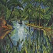 Erich Heckel, Parksee, 1914 Franz Marc Museum, Kochel a. See Dauerleihgabe aus Privatbesitz Foto: Walter Bayer, München