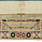 Satteldecke (Detail) Türkei 2. Hälfte 16. Jahrhundert Seide, Baumwolle, Leder, Wirkerei; H. 45 (138) cm, B. 99 cm
© MAK/Georg Mayer
