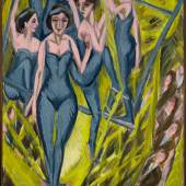 Ernst Ludwig Kirchner Blaue Artisten, 1914 Öl auf Leinwand Franz Marc Museum, Kochel am See Dauerleihgabe aus Privatbesitz