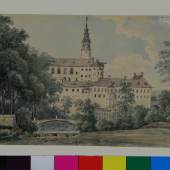 Traugott Faber: Schloss Weesenstein, 1844, Aquarell, Museum Georg Schäfer, Schweinfurt © Museum Georg Schäfer, Schweinfurt
