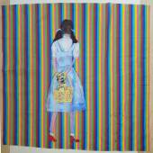 Jvenny Watson, Abbildungen  ohne Titel, 2018, Acryl auf Stoff