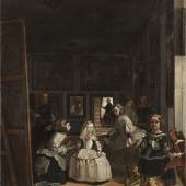 Robert Zünd, Las Meninas (Kopie nach Velázquez), undatiert, Öl auf Leinwand, 52 x 45 cm, Kunstmuseum Luzern, Leihgabe aus Privatbesitz
