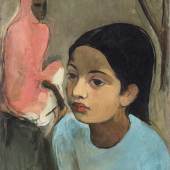 PROPERTY OF A LADY, NEW DELHI Amrita Sher-Gil THE LITTLE GIRL IN BLUE Estimate  8,50,00,000 — 12,50,00,000  INR  LOT SOLD.	18,68,75,000 INR 