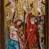 Meister von St. Leonhard Kreuzigung Öl auf Fichtenholz um 1450 Salzburg Museum