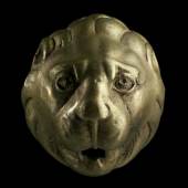 Löwenkopf aus dem Hortfund von Neupotz, 3. Jh. n.Chr. Material: Bronze © Historisches Museum der Pfalz Speyer  Foto: Dr. Martin Mörtl