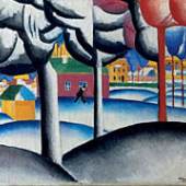 Kasimir Malewitsch/ Kazimir Malevich
Landschaft (Der Winter)/ Landscape (Winter)
1909/ oder nach 1927 Öl auf Leinwand/ Oil on canvas 48,5 x 54 cm Sammlung Ludwig/ Collection Ludwig