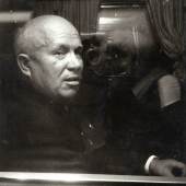 Nikita Chruschtschow im Zugabteil am Grazer Bahnhof, Sommer 1960, (Scan nach Kleinbildnegativ)  Unbekannter Fotograf, [Eigenreproduktion] © Multimediale Sammlungen / UMJ