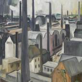 Martha Schrag Blick auf die Vorstadt Kappel, Chemnitz, 1930 Öl auf Leinwand, 90,5 x 67,5 cm Kunstsammlungen Chemnitz