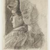 Egon Schiele Portraitstudie Melanie Schiele (1907) (c) Sammlung der Stadt Tulln