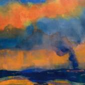 05. Emil Nolde, „Meer mit qualmendem Dampfer“, Foto: Wienerroither & Kohlbacher © Bildrecht, Wien, 2014