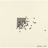Barry Le Va Aus der Serie: «Bearings Rolled», 1966 Tusche auf Papier 15-teilig, je 35 x 42,5 cm Sammlung Markus Michalke