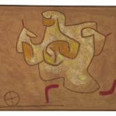Paul Klee Fama, 1939, 502 Ölfarbe auf Leinwand; originale Rahmenleisten 90 x 120 cm Zentrum Paul Klee, Bern