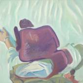Maria Lassnig Pfingstselbstporträt , 1969 (Pentecost Self - Portrait) Öl auf Leinwand / Oil on canvas  117 x 147 x 4 cm mumok Museum moderner Kunst Stiftung Ludwig Wien, erworben / acquired 1985  Photo: mumok © Maria Lassnig Stiftung / Foundation , 2018