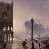 Nr. 361 171 Friedrich Nerly (1807 – 1878) Piazzetta di San Marco bei Mondschein. 1849 Öl auf Leinwand, 64,5 x 88 cm Ergebnis: € 496.000,-
