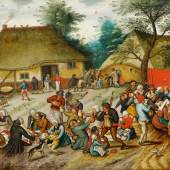 Nr. 361 229 Pieter Brueghel d. J. (1564 – 1637/1638) Das Hochzeitsmahl im Freien Öl auf Holz, 42 x 59 cm WVZ E 877 Ergebnis: € 900.000 u.V.
