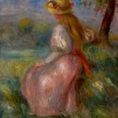 10068 Lot 119 - Pierre-Auguste Renoir, Jeune Fille en Rose