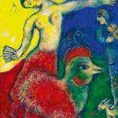 10068 Lot 174 - Marc Chagall, Coq et Femme a L'eventail