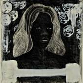 Lot 206 Property from a Private American Collector Kerry James Marshall Untitled (Self-Portrait) Supermodel signed and dated '94 Conté crayon, charcoal and acrylic on paper 19 3/4 by 19 3/8 in. 50.2 by 49.3 cm. Estimate $800,000/1.2 million Sold for $1,580,000
